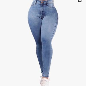Brazilian butt lifting jeans